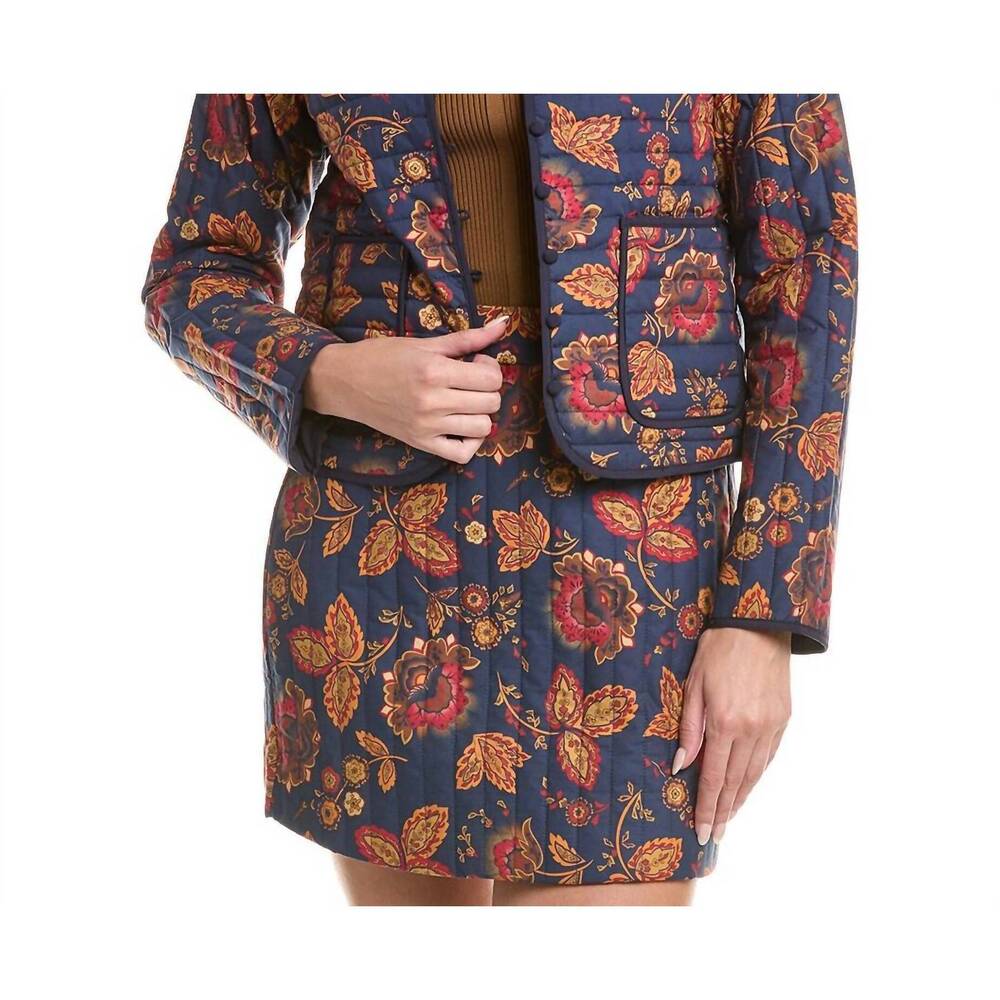 NEW FLORA BEA terra coat in navy